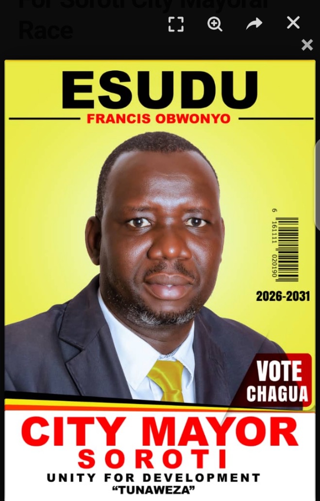 NRM’s Esudu Francis Obwonyo wins Soroti city Mayoral Elections
