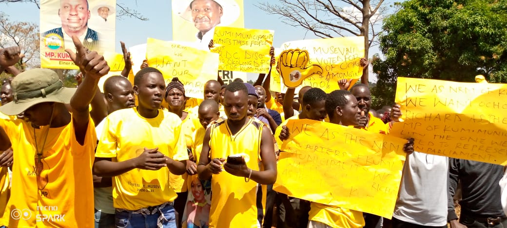 NRM Supporters Blame Security Operatives for Flag Bearers’ Defeat in Kumi Municipality