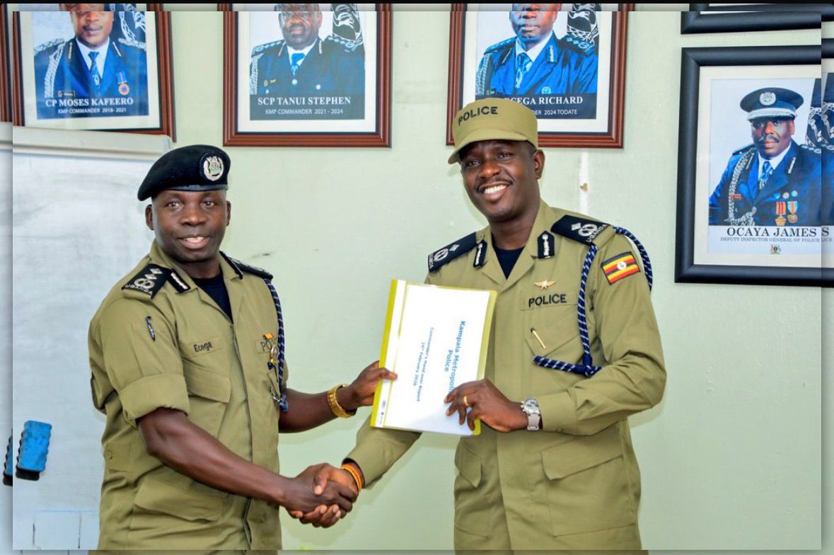 Emitu Ezekiel Ebapu Takes Over as Kampala Metropolitan Police Commander